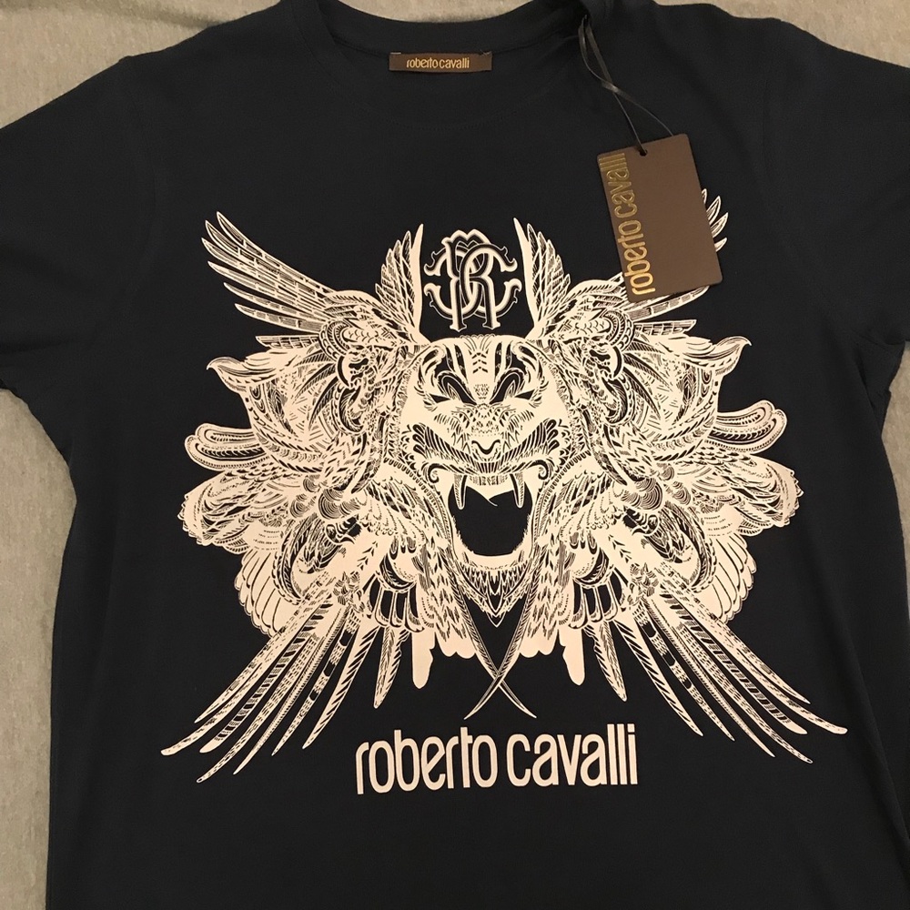 Roberto Cavalli T-shirt (Dark blue)